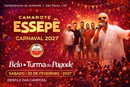 Camarote Essepê 2026 Desfile das Campeãs Sábado com Belo e Turma do Pagode